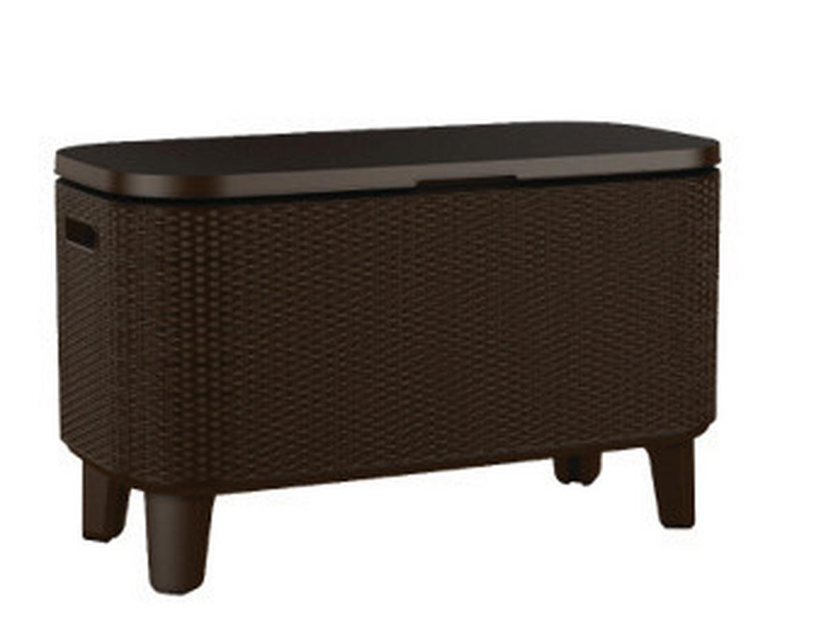 ZÁHRADNÝ BAROVÝ STÔL BEVY COOL BAR - hnedá, Modern, plast (83.5/40.5/52-75cm)