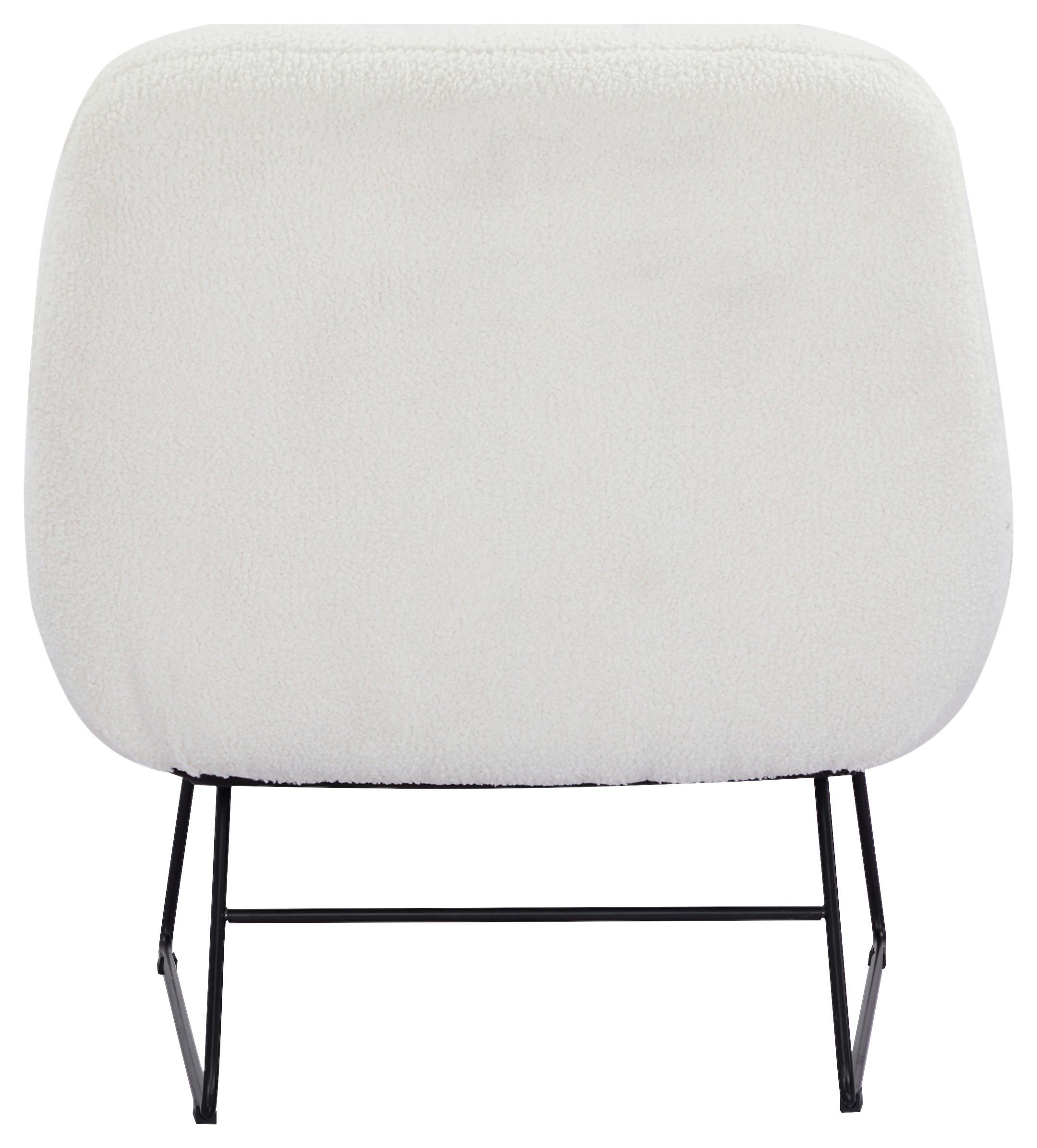 Sessel Dot Weiß B: 81 cm - Schwarz/Weiß, Basics, Holz/Textil (81/86/83cm) - Livetastic