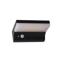 Solarleuchte 67417bk Solar Wall Light - Schwarz/Weiß, Design, Kunststoff (16/6/6cm)