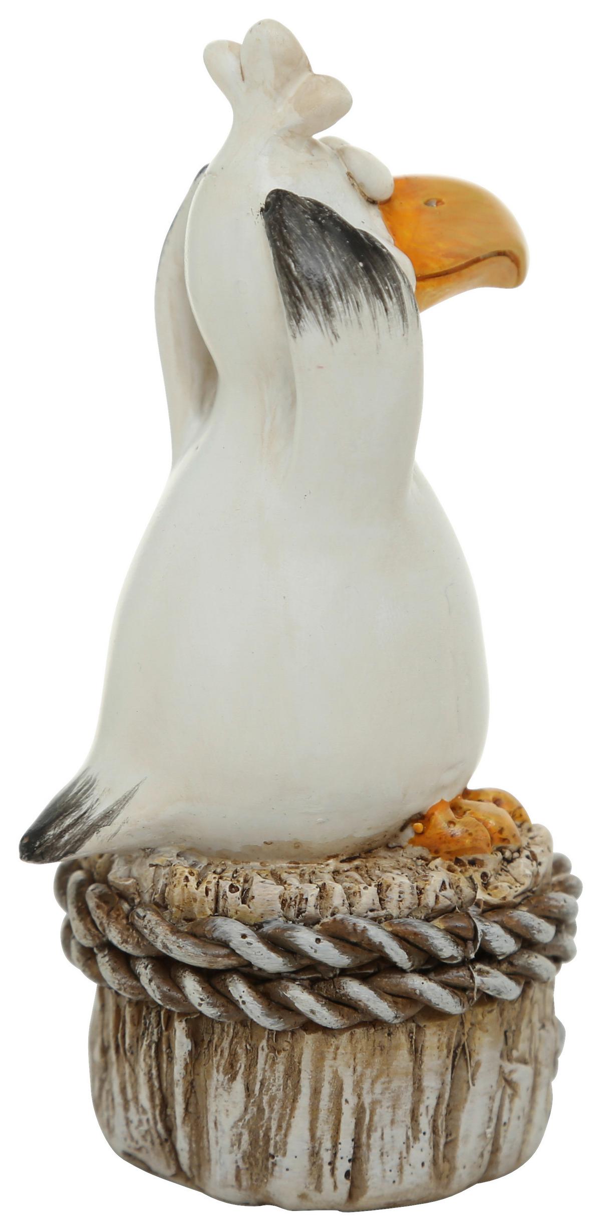 Dekofigur Vogel H: 10 cm Aus Polyresin für Indoor - Basics, Kunststoff (4/4/10cm)