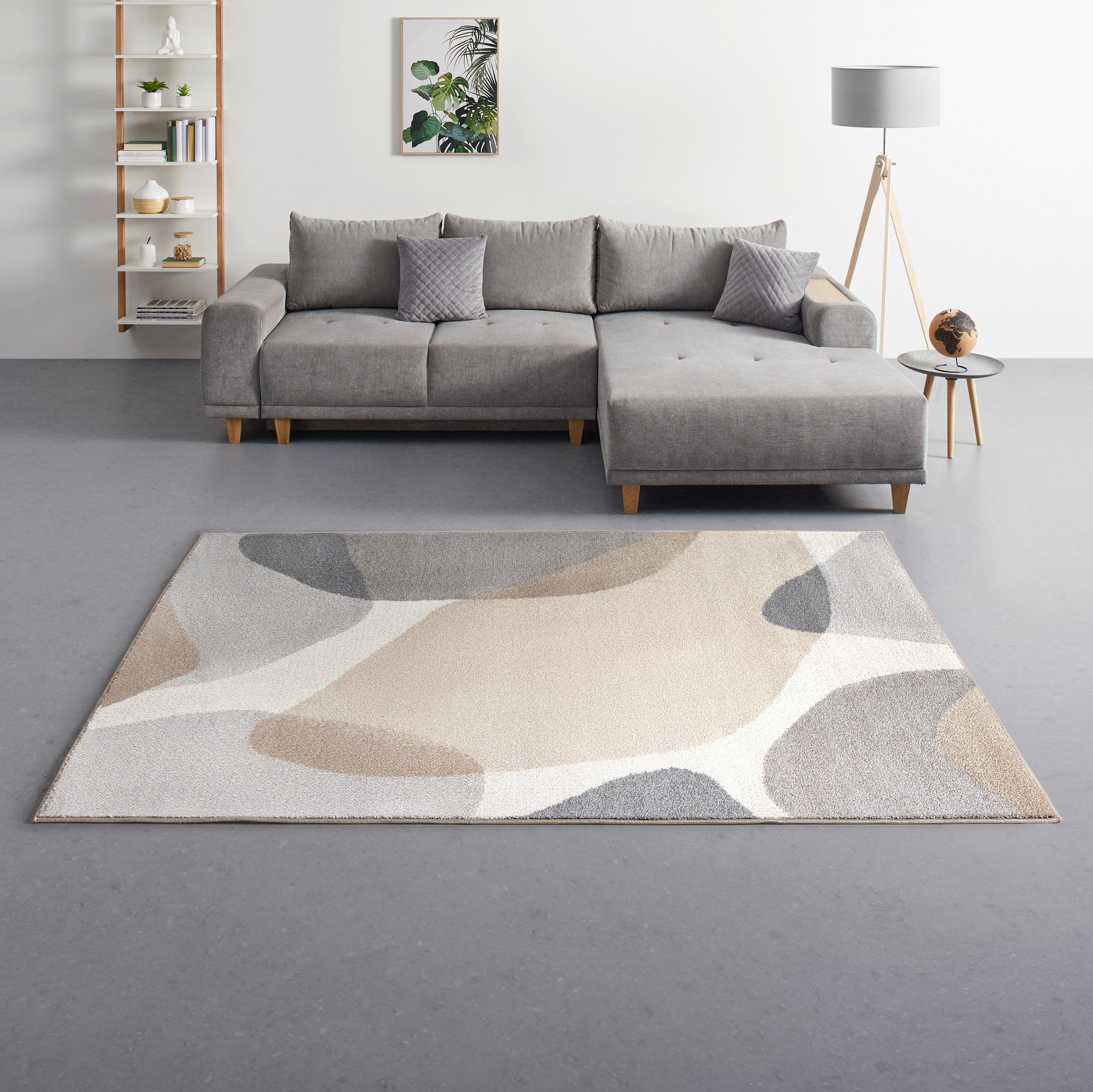 TKANÝ KOBEREC STONE-FLOW - viacfarebná/béžová, Konventionell, textil (160/230cm) - Mömax