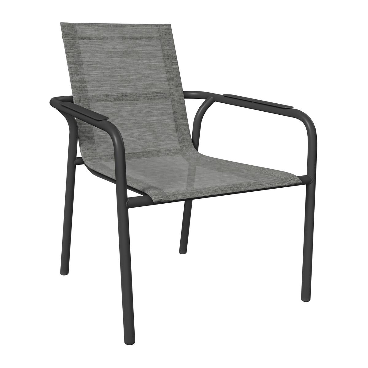 Kerti Szék Mara - bézs/szürke, Modern, textil/fém (60/87/63,5cm) - Beldano