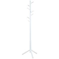 Kleiderständer Bremen Weiß Holz 6 Haken H: 176 Cm - Weiß, Trend, Holz (51/176/45cm) - MID.YOU