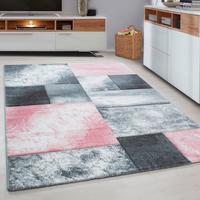 Webteppich Pink Naturfaser Hawaii 200x290 cm - Pink, KONVENTIONELL, Textil (200/290cm)