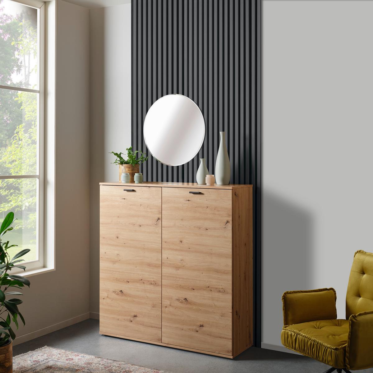 Falipanel Josef - sötét tölgy, Modern, műanyag/faalapú anyag (60/120/2cm)