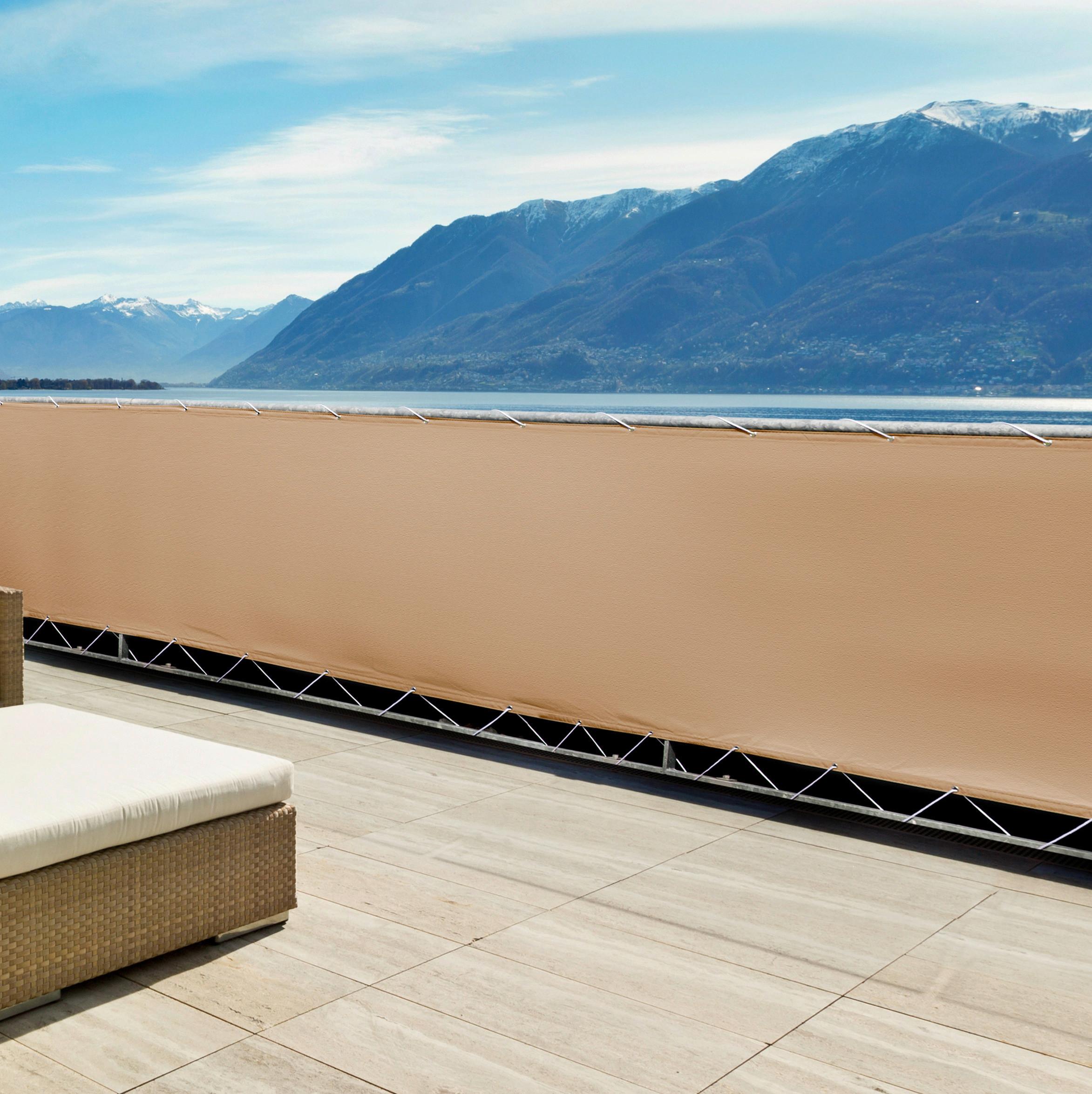 Sichtschutz Malta Olivgrün Bl 90x500 Cm, Plane Mit Ösen - Olivgrün, Basics, Textil (90/500cm)