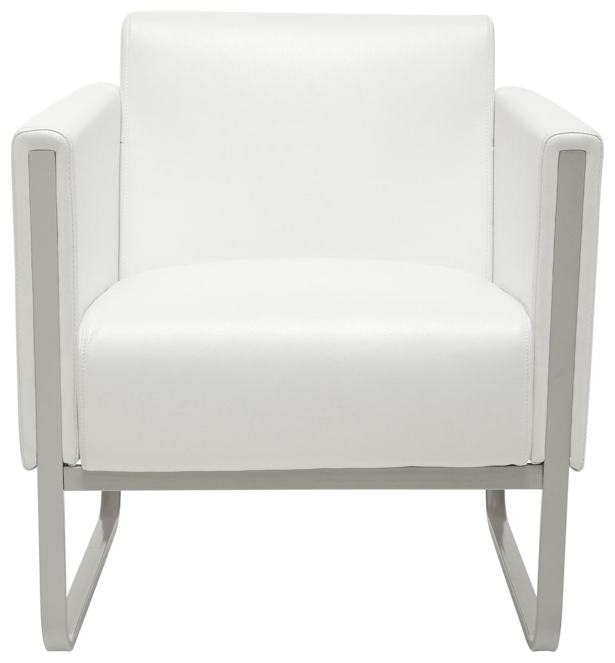 Sessel Aruba Weiß - Hellgrau/Weiß, MODERN, Textil (67/78/71cm) - MID.YOU