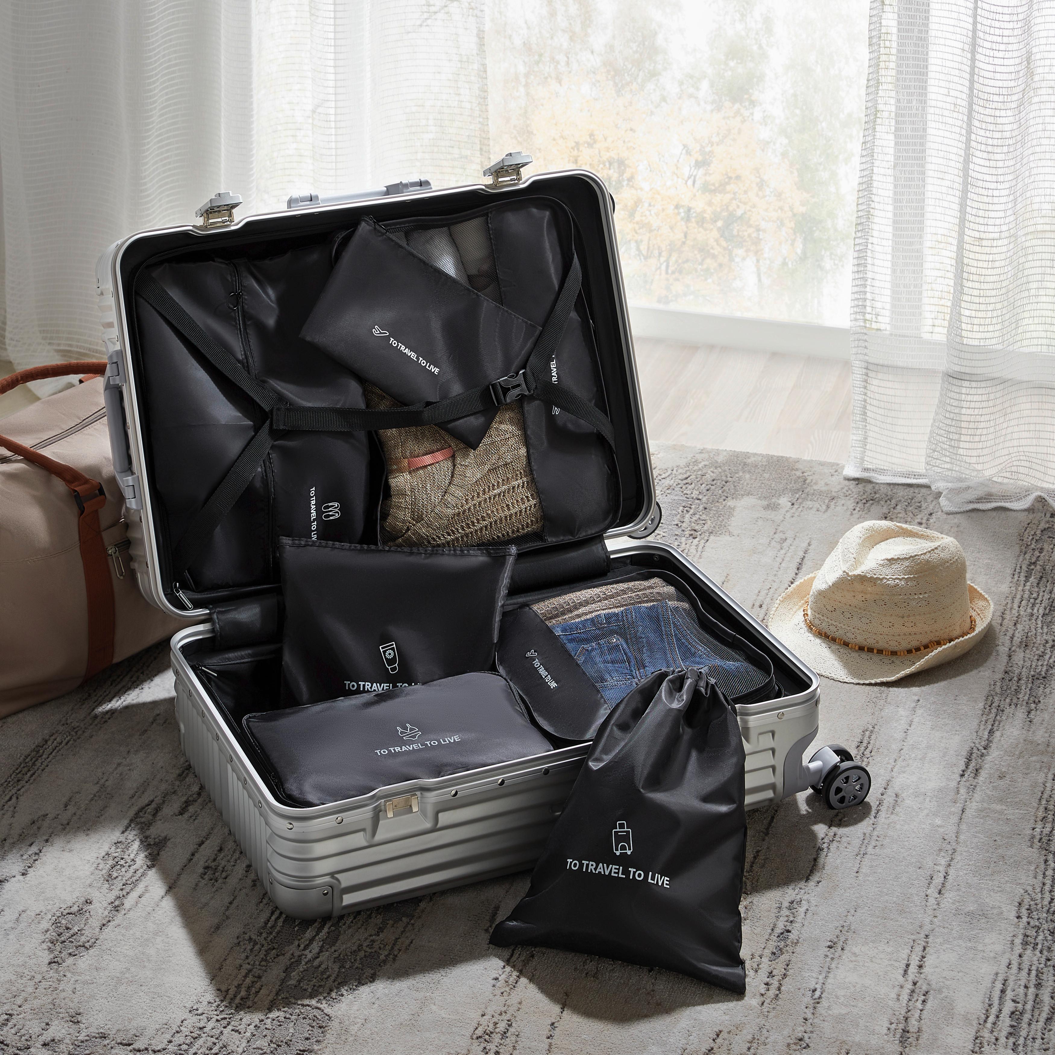 Sada organizéru do kufru FLORIDA - černá, Konvenční, textil/plast - Mömax