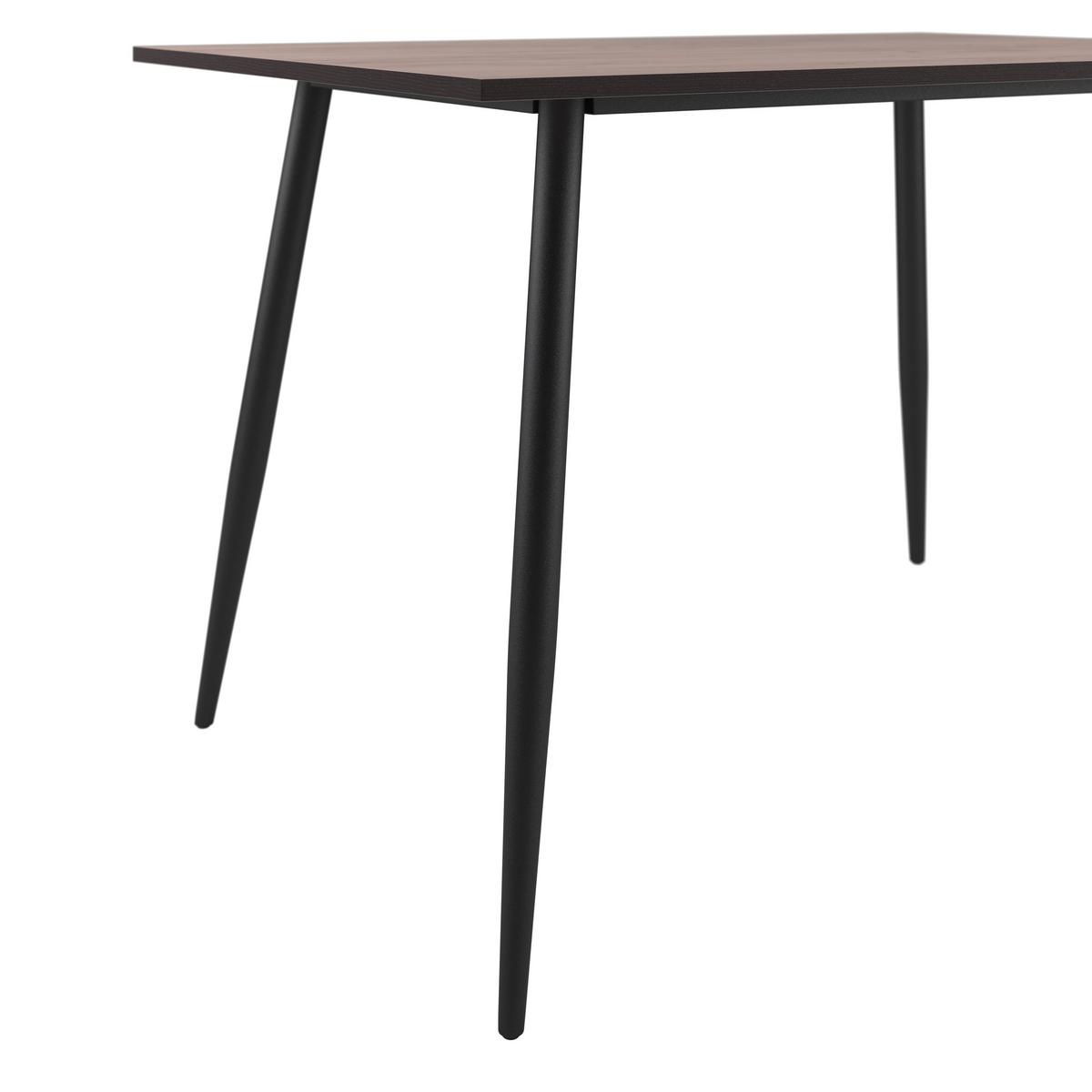 Esstisch Tom 120x76x80 Cm Naturfarben/schwarz - Schwarz/Naturfarben, KONVENTIONELL, Holzwerkstoff/Metall (120/76/80cm)