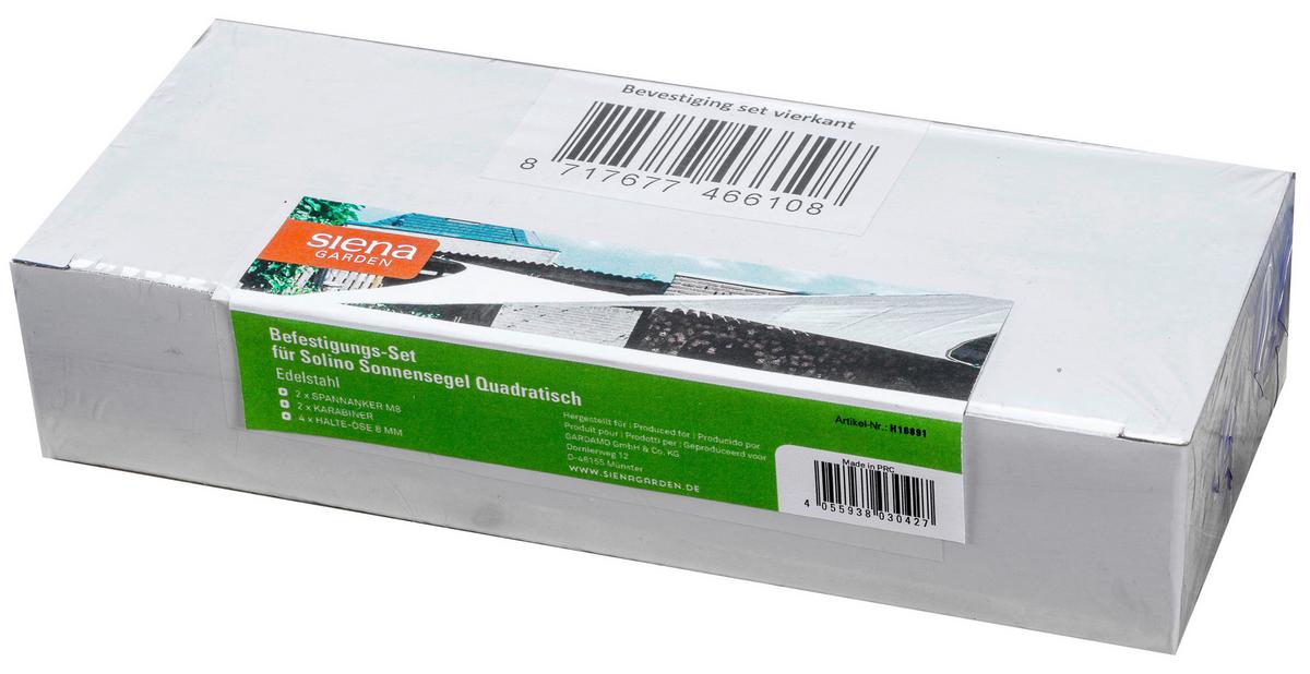 Gartensonnensegel K95889 - Sandfarben, KONVENTIONELL, Textil/Metall (360/360cm) - Siena Garden