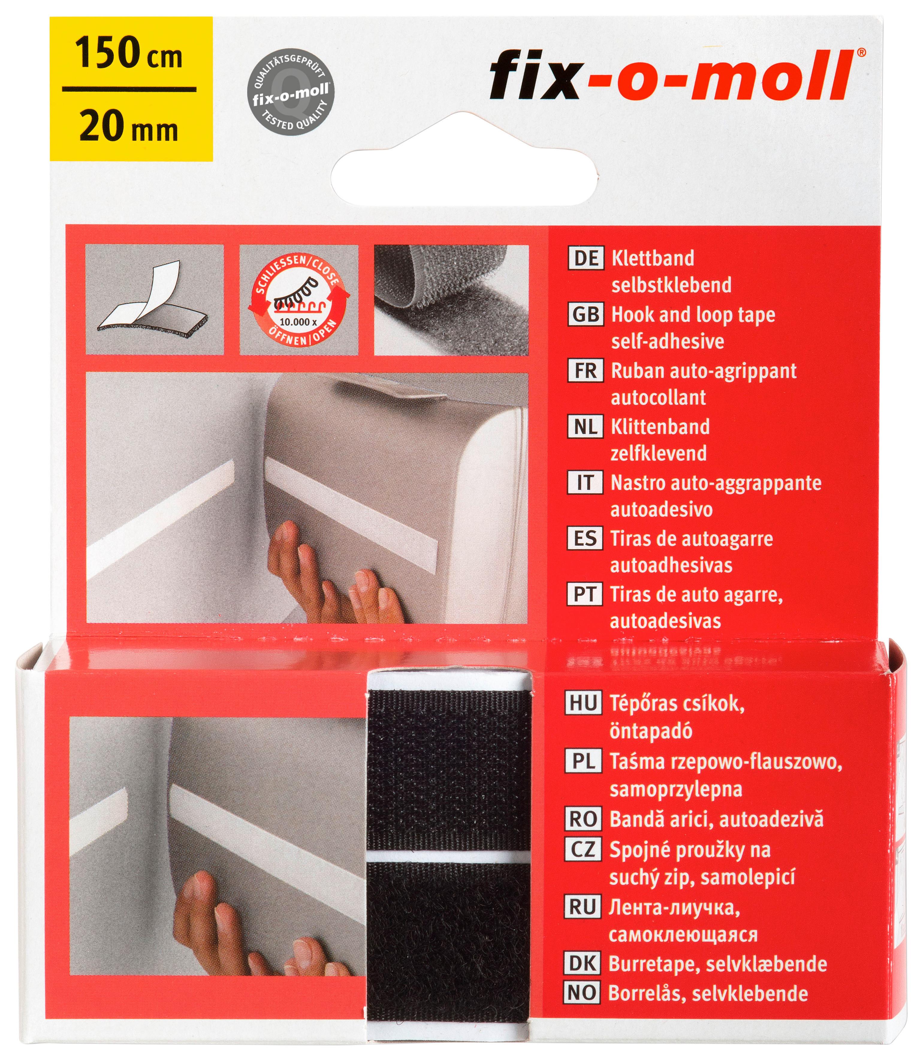 Ragasztócsík 150cm, Fekete - fekete, műanyag (2/150cm) - Suki