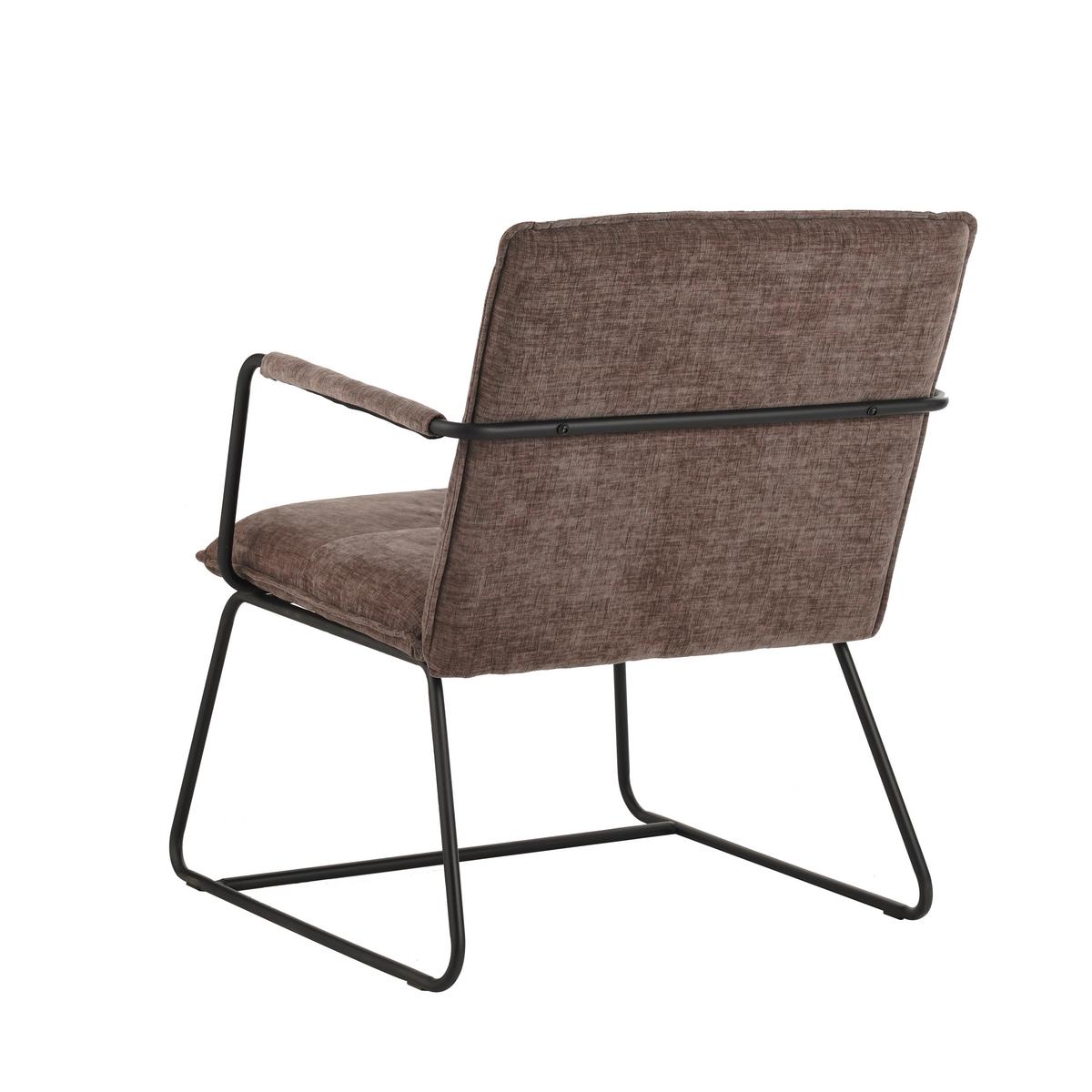 Sessel Bilbao Grau B: 65 cm - Schwarz/Grau, MODERN, Textil (65/80/68cm) - MID.YOU