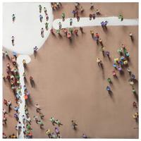 Bild Multicolor, Beige, 100x100 Cm - Beige/Multicolor, LIFESTYLE, Holz/Kunststoff (100/100/3,8cm) - Kayoom