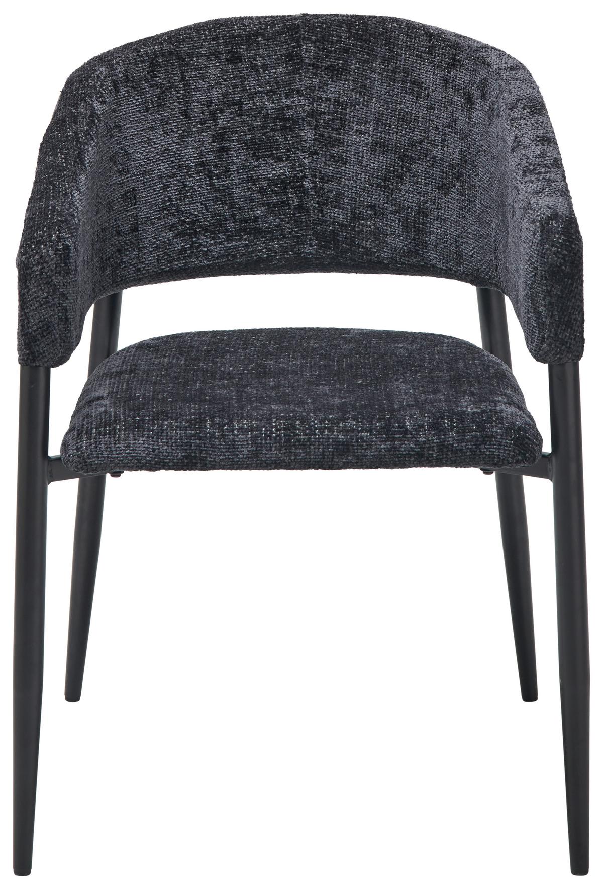 Armlehnstuhl-Set Juliana - Anthrazit/Schwarz, LIFESTYLE, Holz/Textil (50/82/59cm) - MID.YOU