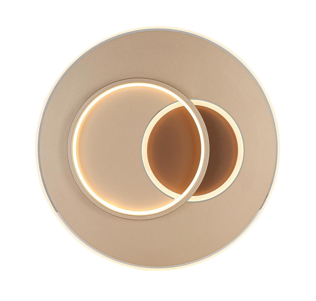 LED-Deckenleuchte Lejla Ø 50 cm - Transparent/Schwarz, MODERN, Kunststoff/Metall (50/7cm) - Luca Bessoni