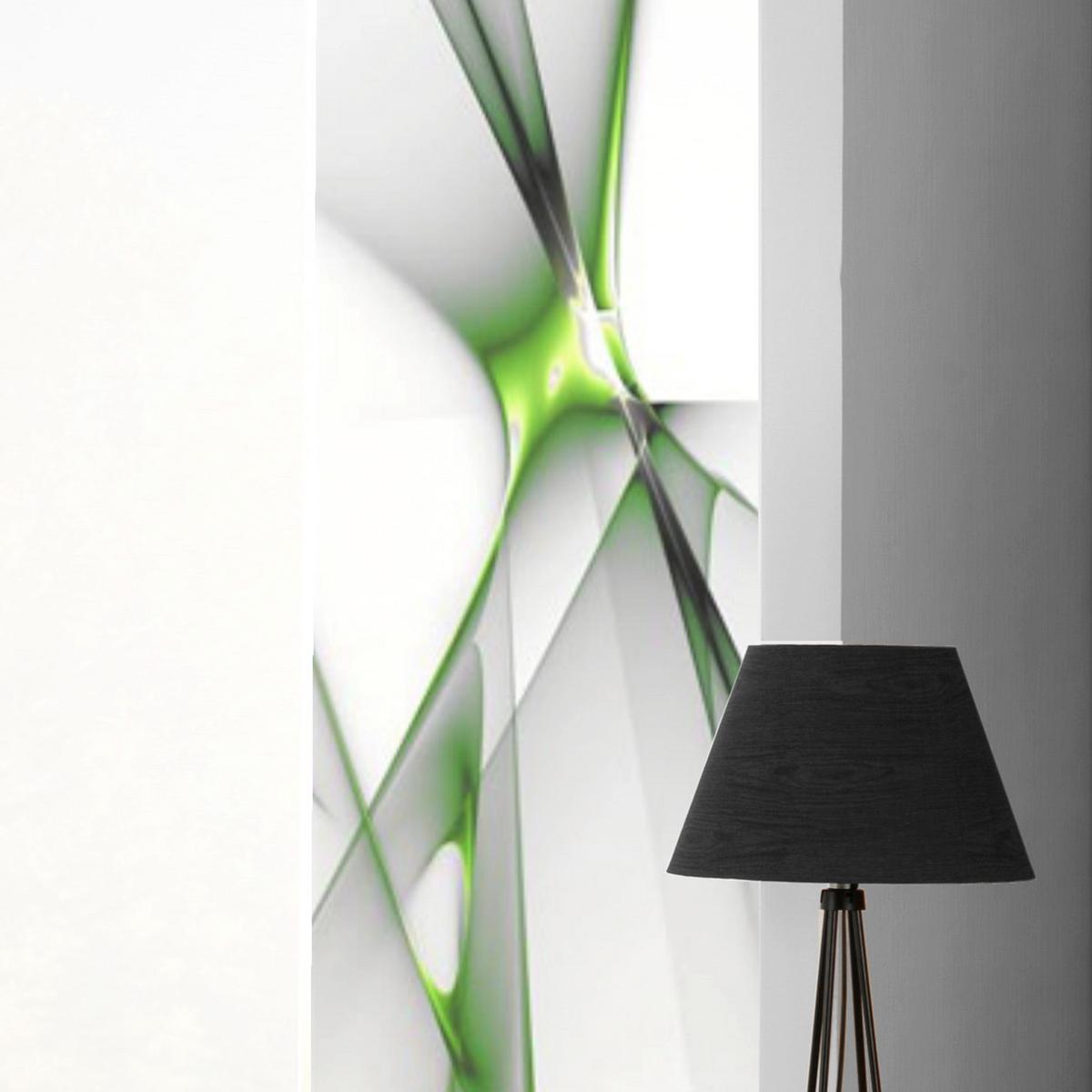Flächenvorhang 6-tlg. Franklin B: 60 Cm, Hellgrün/weiß - Hellgrün, Basics, Textil (60/245cm)