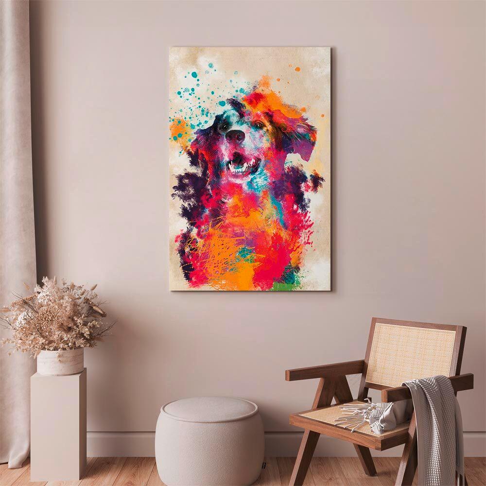Leinwandbild Multicolor B: 40 Cm - Multicolor, Basics, Holzwerkstoff/Textil (40/60/1.2cm) - artgeist