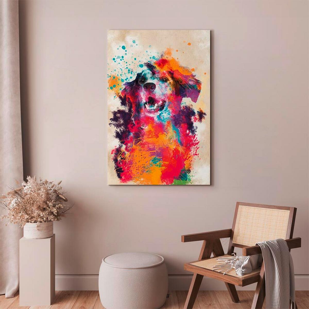 Leinwandbild Multicolor B: 40 Cm - Multicolor, Basics, Holzwerkstoff/Textil (40/60/1.2cm) - artgeist