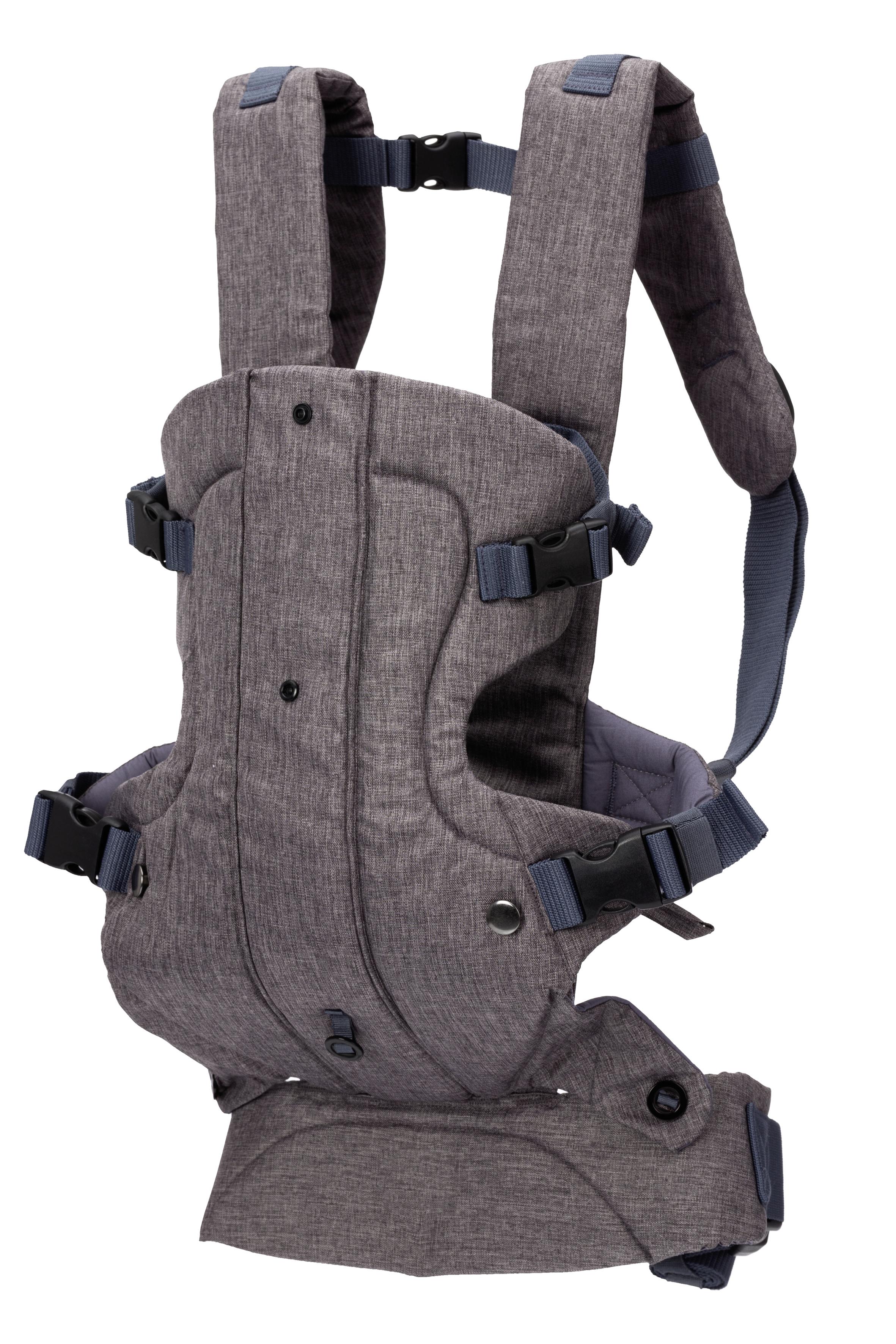 Babytrage Bauch/Rücken Front Carrier Walk bis 15 kg Grau
