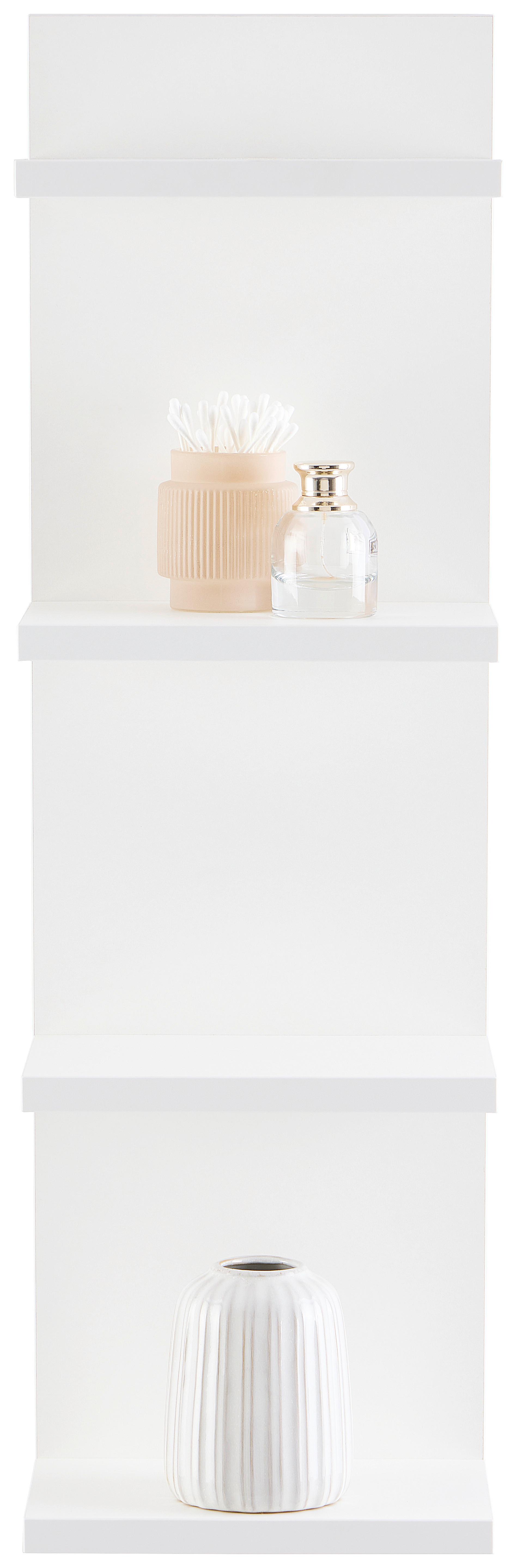 Falipolc Eolo - fehér, Trend, faalapú anyag (23,2/75/16,8cm)