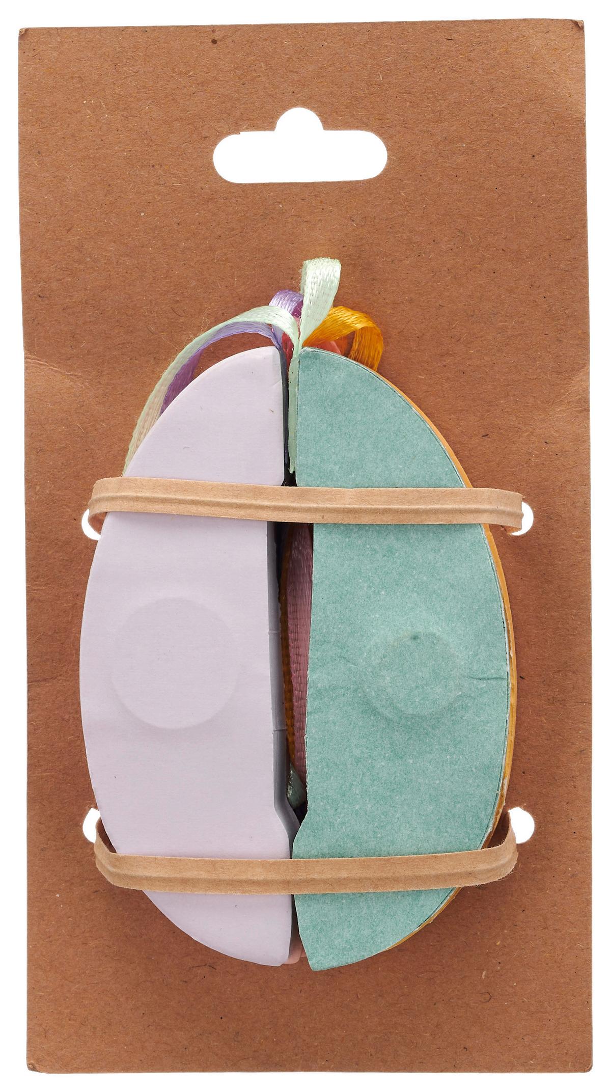 Závěsná dekorace 4 ks - starorůžová/pastelově zelená, Konvenční, papír (5/7/5cm) - Mömax