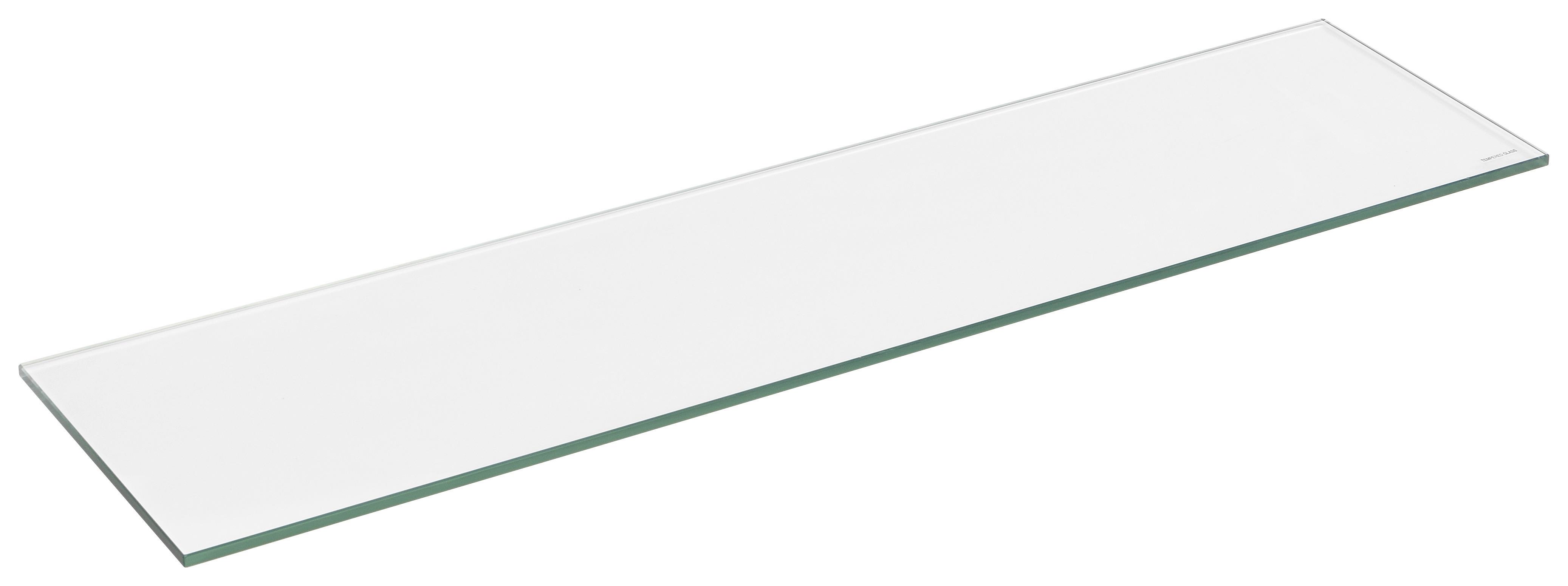NÁSTENNÝ REGÁL GALILEO 2 - číra, Modern, sklo (120/0,8/26cm)