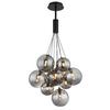 Hängeleuchte 56144-9hs - Schwarz, Design, Glas/Metall (45/90cm) - Globo
