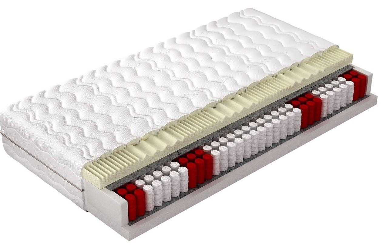 Pružinový matrac s pamäťovou penou Memory Elastic  90x200 - biela, Modern (90/200cm) - Bessagi Home