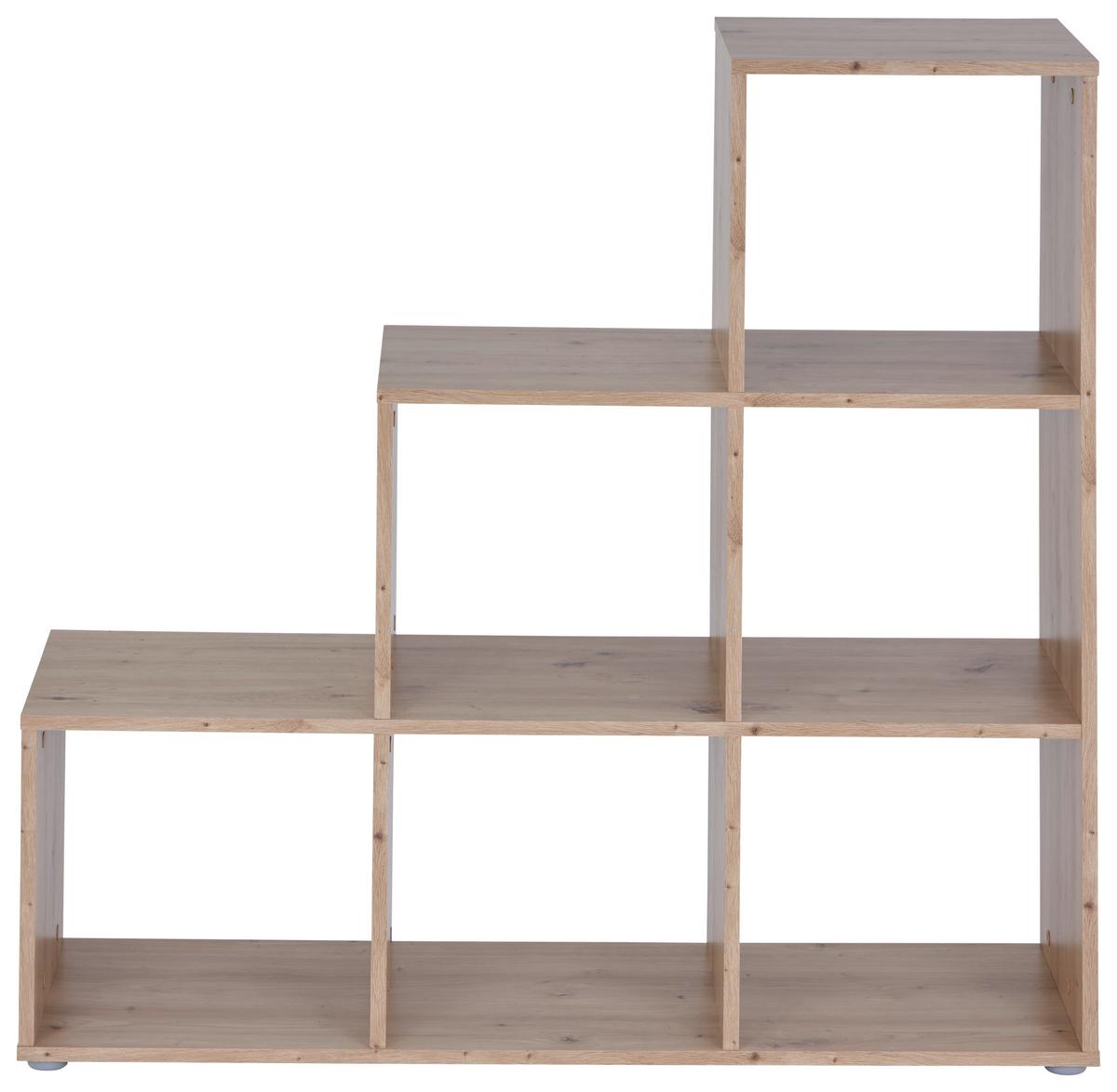 Térelválasztó Pisa - tölgyfa színű, Modern, faalapú anyag (112/113/35cm)