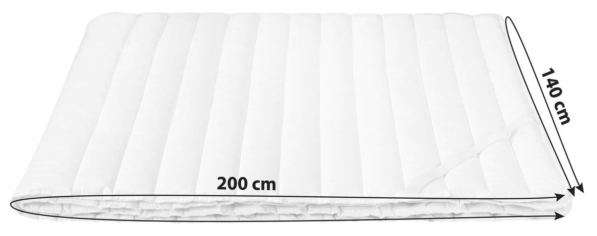Unterbett Bianca 140x200 cm Baumwolle/Polyester - Weiß, KONVENTIONELL, Textil (140/200cm) - Ele