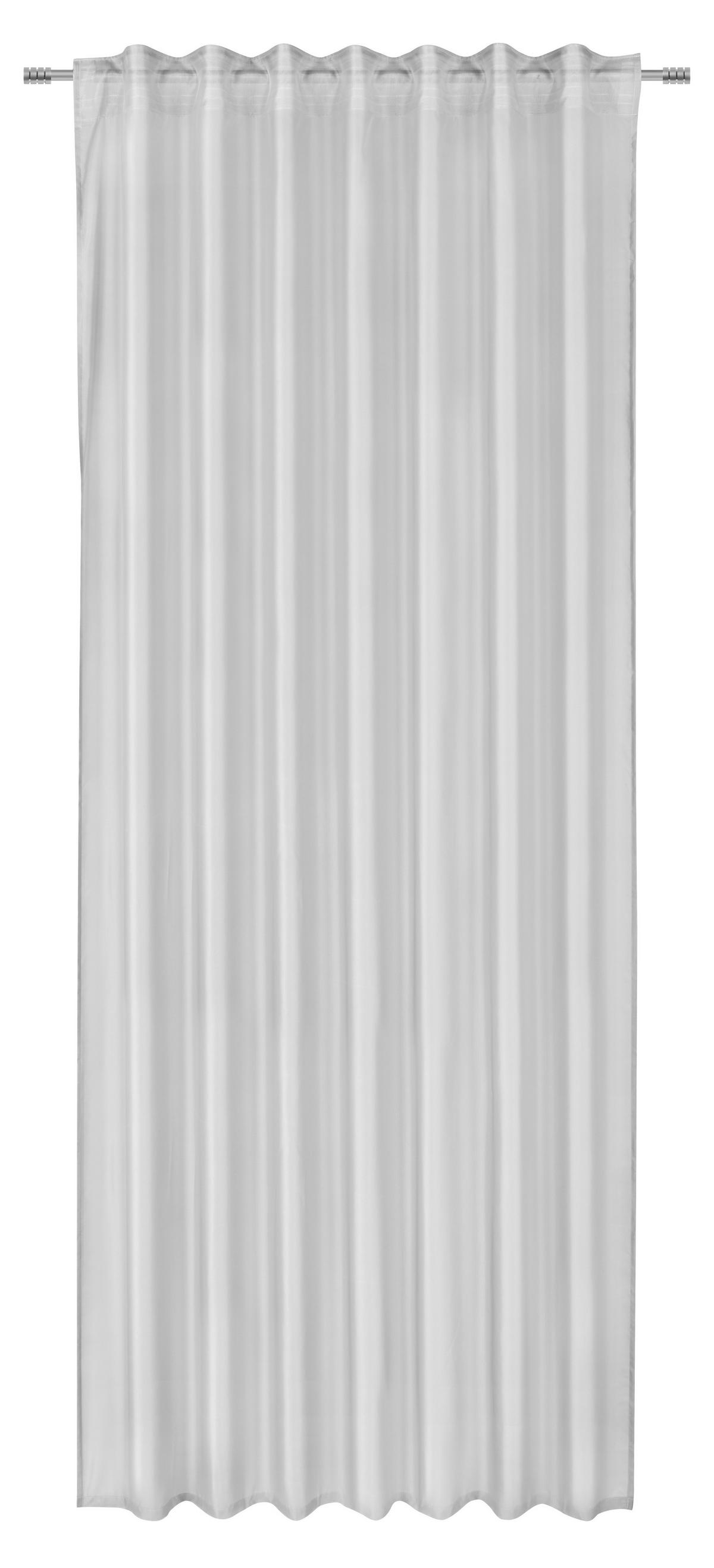 HOTOVÝ ZÁVES Rita, 140/245cm, sivá - sivá, Konventionell, textil (140/245cm) - Modern Living