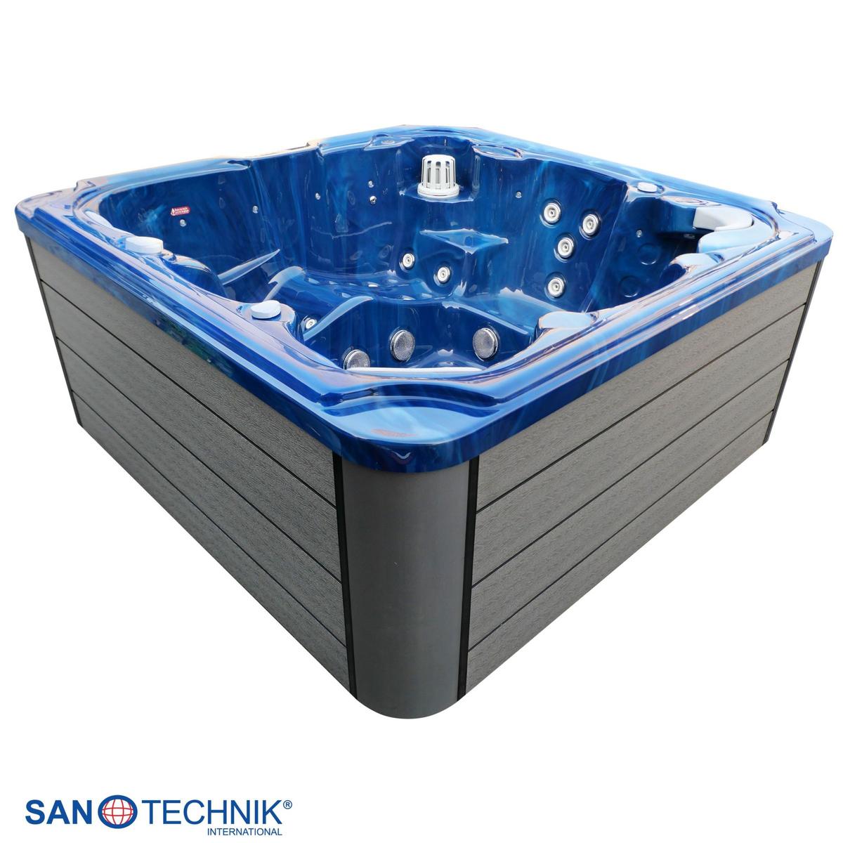 Whirlpool Kunststoff XXL1913 210x210x95 cm - Blau, Basics, Kunststoff (210/95/210cm)