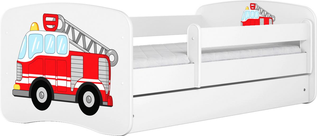 Kinder-/Juniorbett Babydreams Inkl. Matratze 80x160 - Birkefarben/Weiß, MODERN, Holz/Holzwerkstoff (80/160cm) - MID.YOU