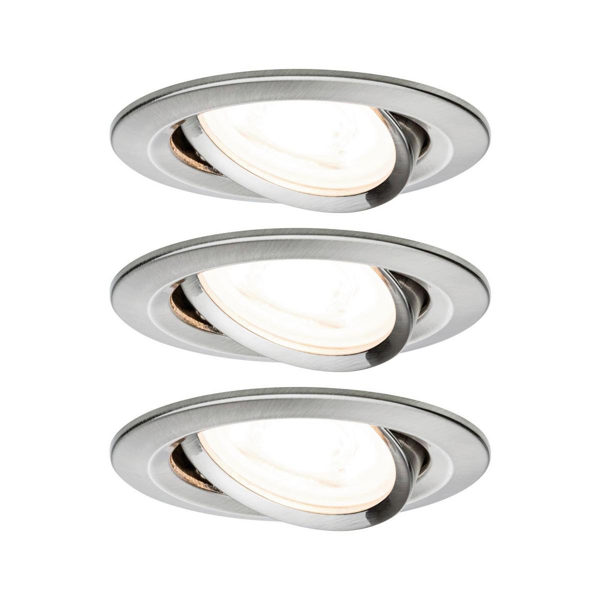 Deckenleuchte 3er-Set Ø 8,4 cm 1-Flammig, Rund - Basics (8,4cm) - Paulmann