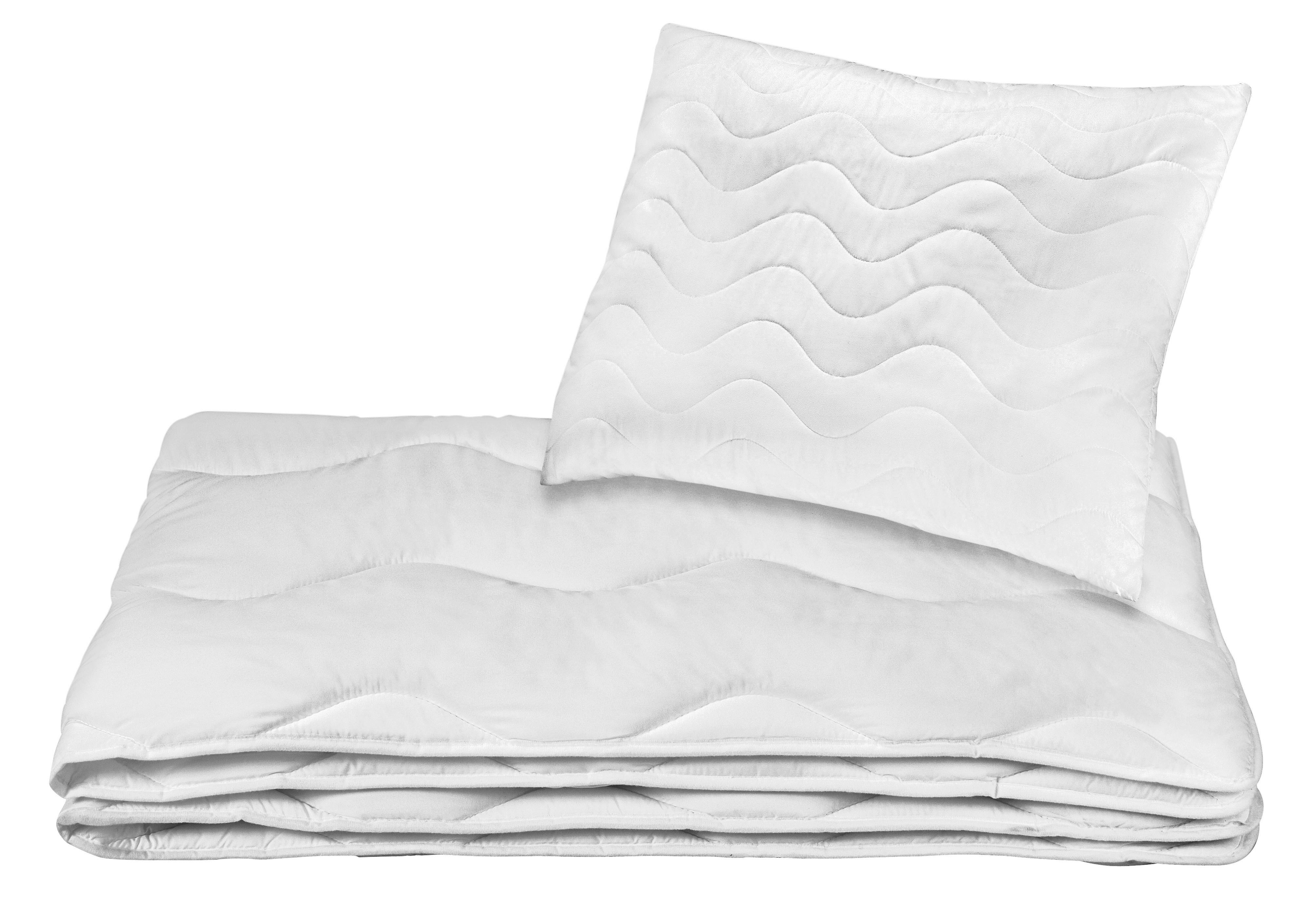 Betten-Set Carina 2-Tlg. Mikrofaser für Allergiker - Weiß, KONVENTIONELL, Textil (70/140/90/200cm) - Primatex