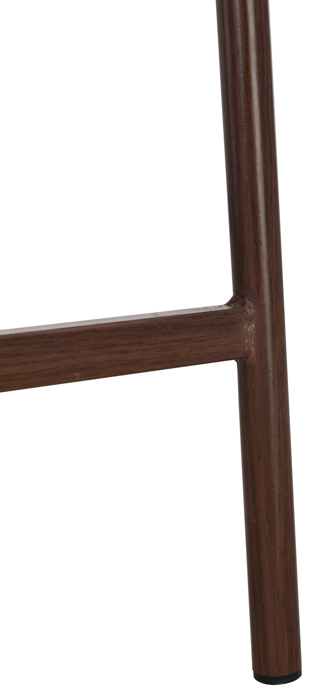 Barhocker Flora Braun/Walnussfarben B: 53 cm - Walnussfarben/Braun, MODERN, Holz/Textil (53/93/55cm) - Livetastic