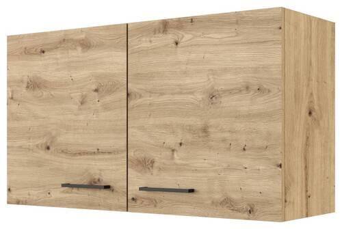 Küchenoberschrank Cara 100 cm Eiche Artisan - Eiche Artisan, KONVENTIONELL, Holzwerkstoff (100/54,8/32cm) - FlexWell