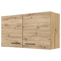 Küchenoberschrank Cara 100 cm Eiche Artisan - Eiche Artisan, KONVENTIONELL, Holzwerkstoff (100/54,8/32cm) - FlexWell