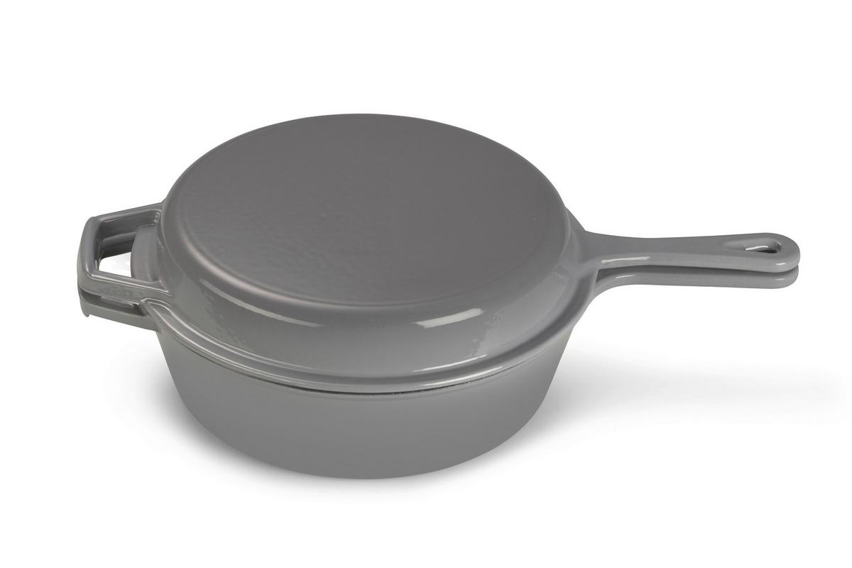 SADA HRNCŮ 2-dílná - šedá, Basics, kov (26,5cm) - Echtwerk