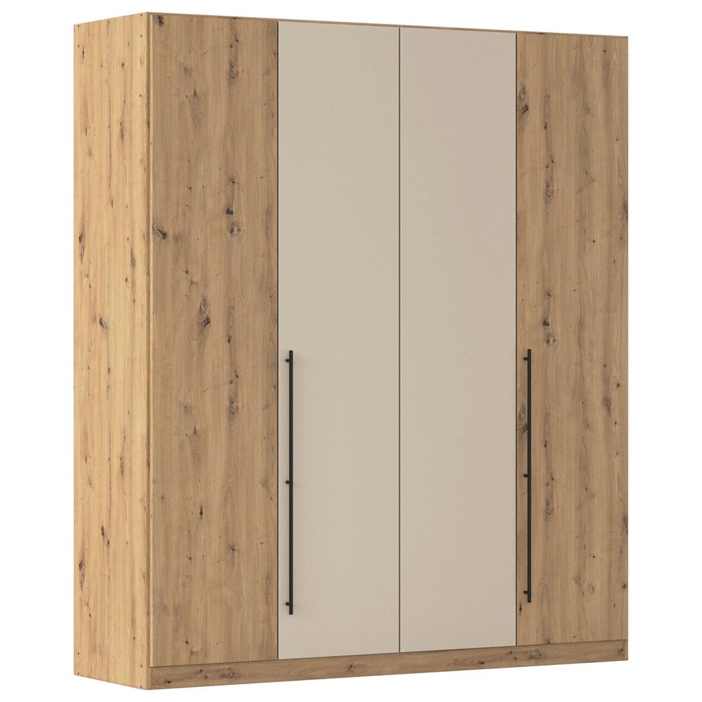 Kleiderschrank Safari Champagner/Eiche D. 181cm