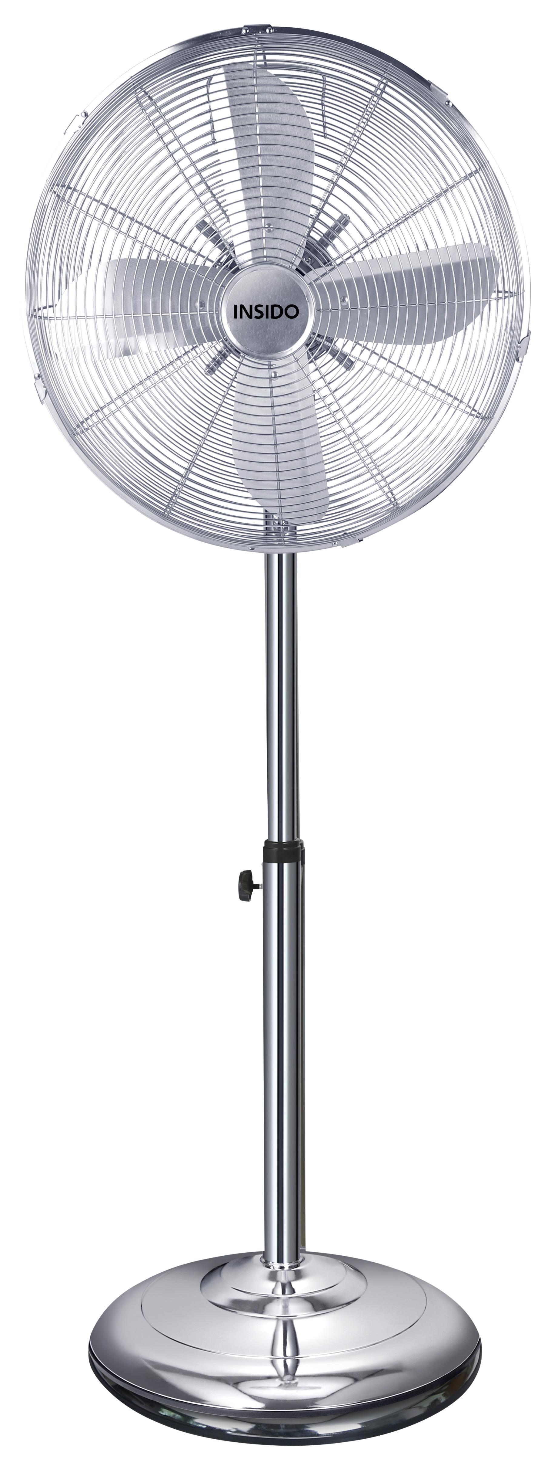 Stojanový Ventilátor Herwig - barvy chromu, kov (45/127cm) - Insido