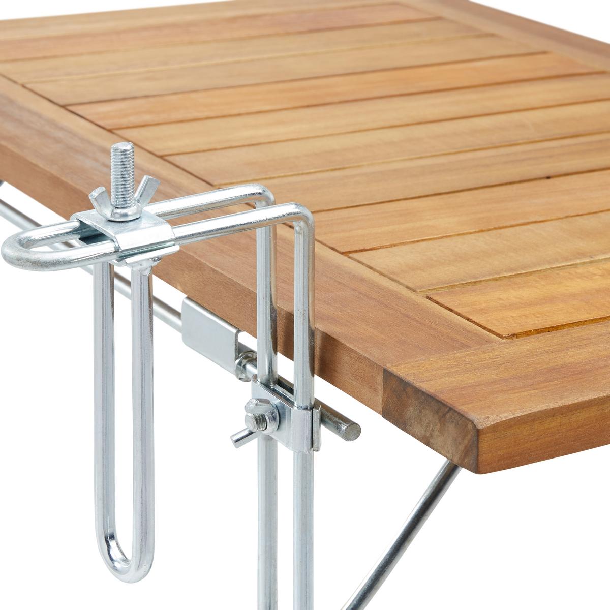 Balkónový stůl Helena - barvy akácie, Moderní, dřevo (60/34/40cm) - Bessagi Garden