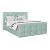 Boxspringbett mit Topper & Bettkasten 180x200 Josie - Jadegrün/Schwarz, MODERN, Holz/Holzwerkstoff (180/200cm)
