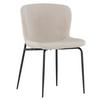 Stuhl-set Modesto - Beige/Schwarz, Design, Kunststoff/Textil (48/79,5/54cm) - Livetastic