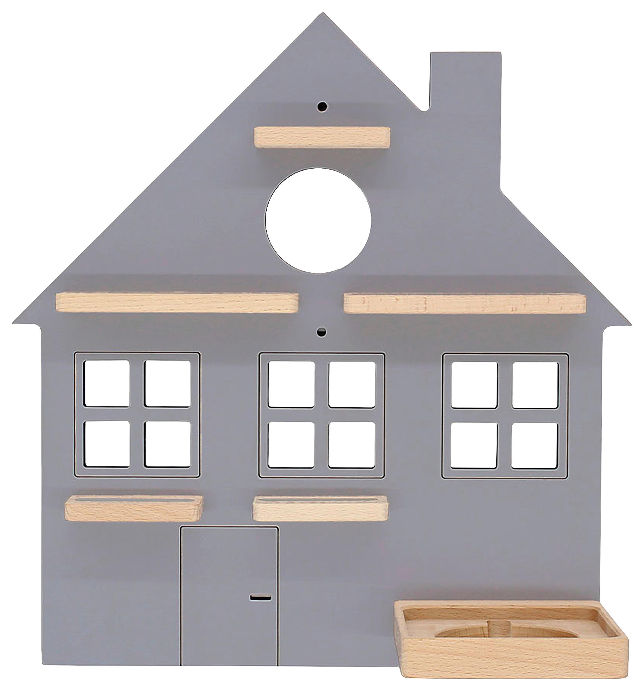 Kinderregal Boarti Grau B: 42 cm - Grau, MODERN, Holzwerkstoff (42/44/19cm) - MID.YOU