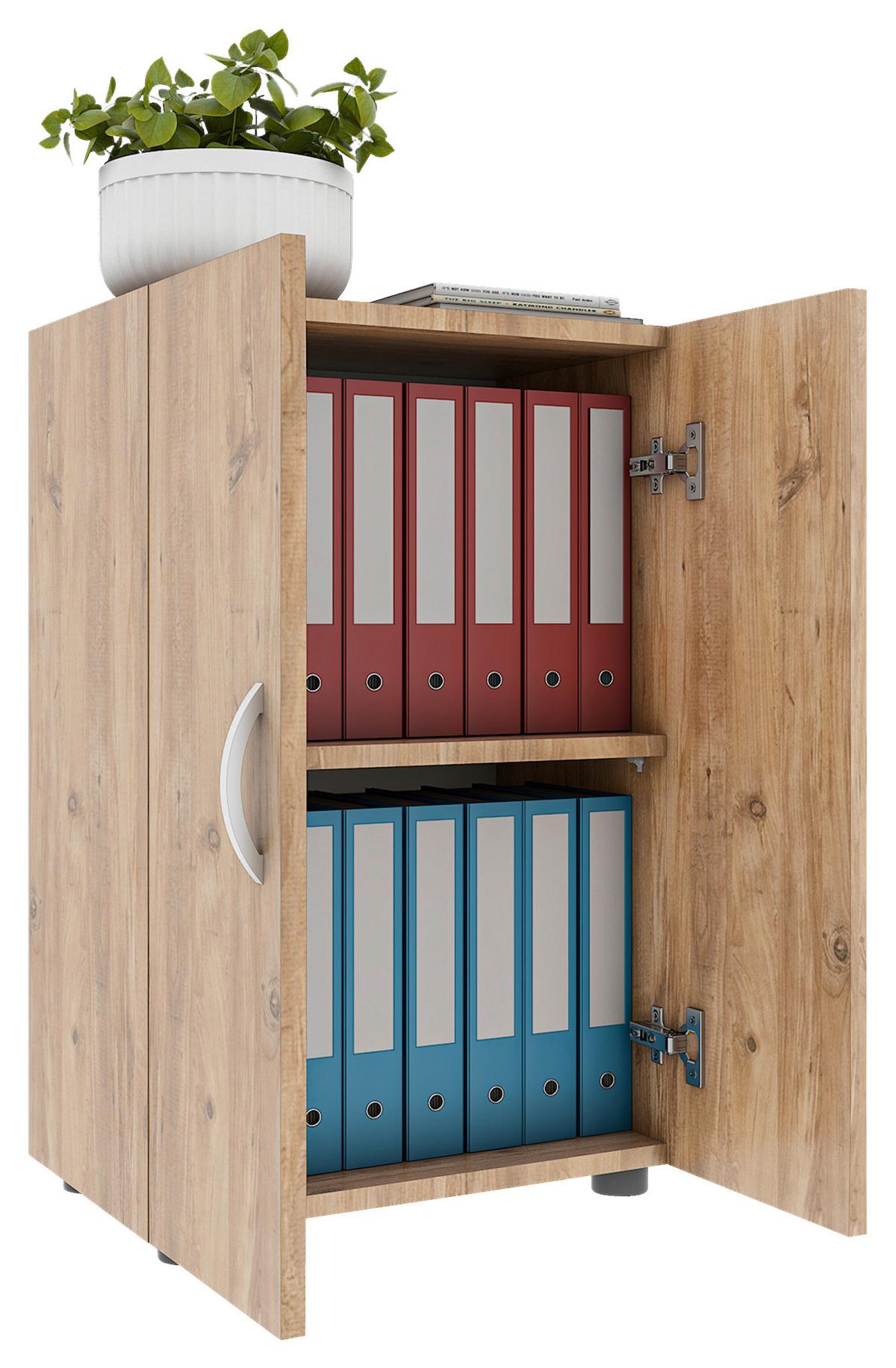 Aktenschrank Ulas 2 Honigeiche Dekor B: 49 Cm - Honigeiche, MODERN, Holzwerkstoff (49/74/34cm) - MID.YOU