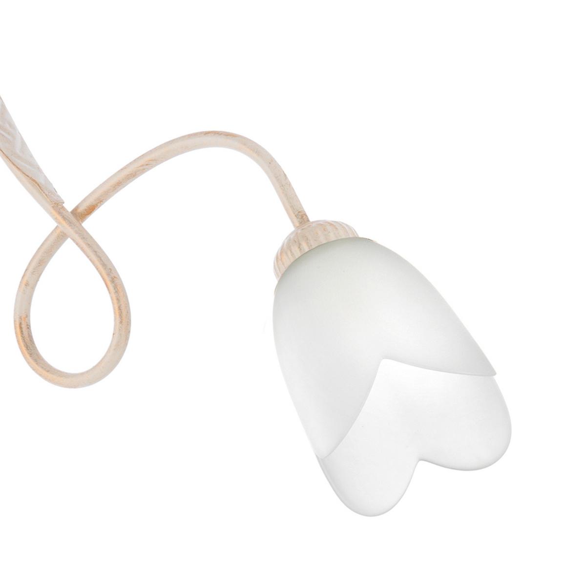 Kronleuchter 4250/3a - Bronzefarben, KONVENTIONELL, Glas/Metall (65/82cm)