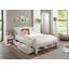 Bettregal Julia 140 cm Buche Massiv White Wash - Weiß, KONVENTIONELL, Holz (120/21/10cm)