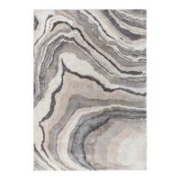Webteppich My Bologna 461 Grey 60 X 110 - Creme/Grau, KONVENTIONELL, Kunststoff/Textil (60/110cm) - Obsession