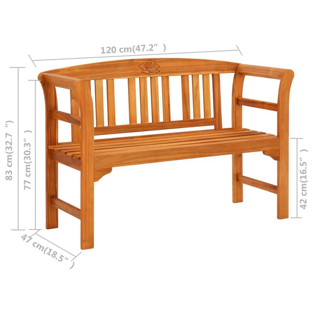 Gartenbank Holz 2-Sitzer Batam - Akaziefarben, Basics, Holz (130/50/80cm) - Acamp
